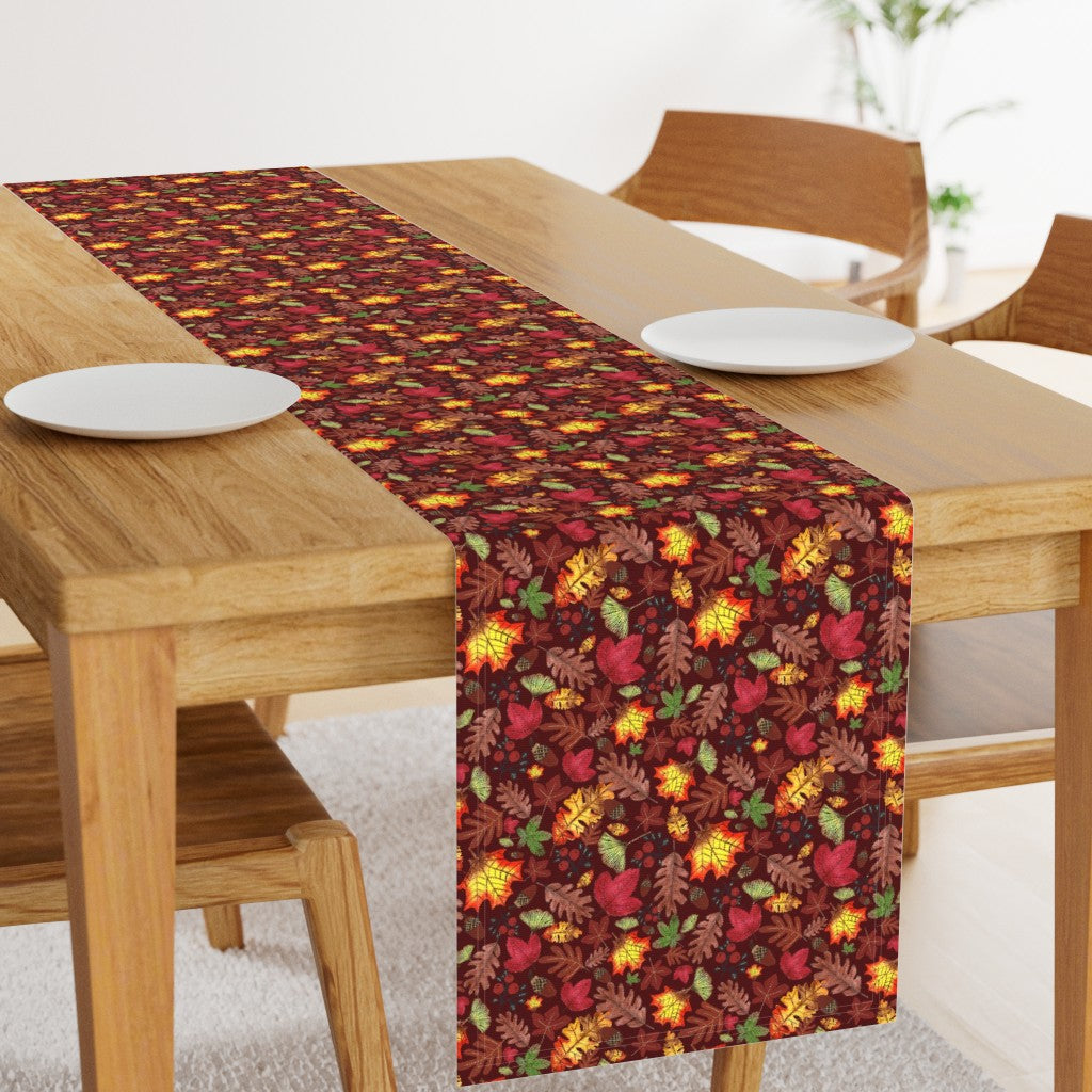 Autumn Grove Design for Fabric & Home Decor - Burgundy