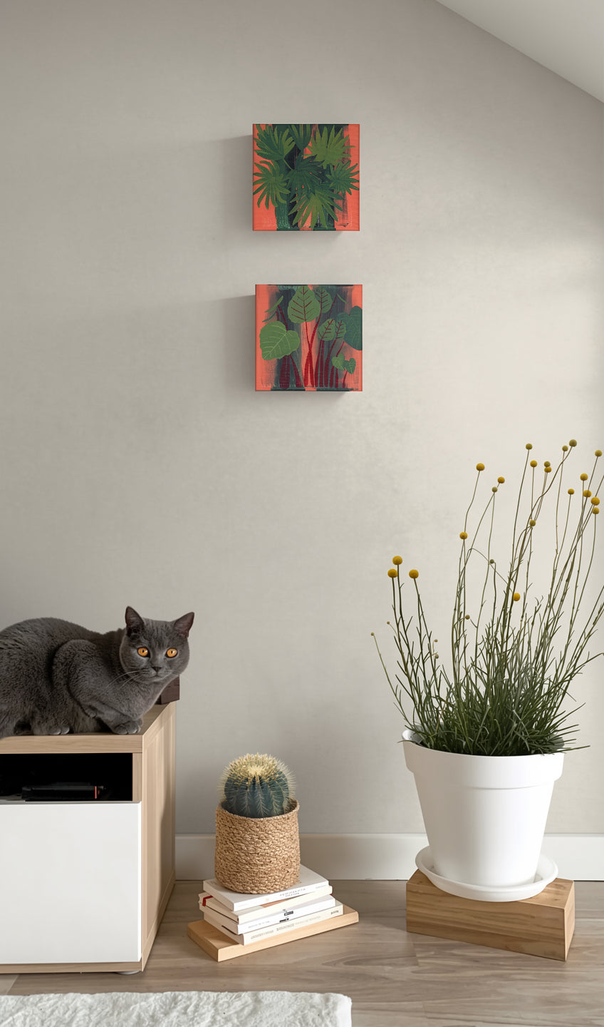 Fan Palm on Canvas – Original Painting