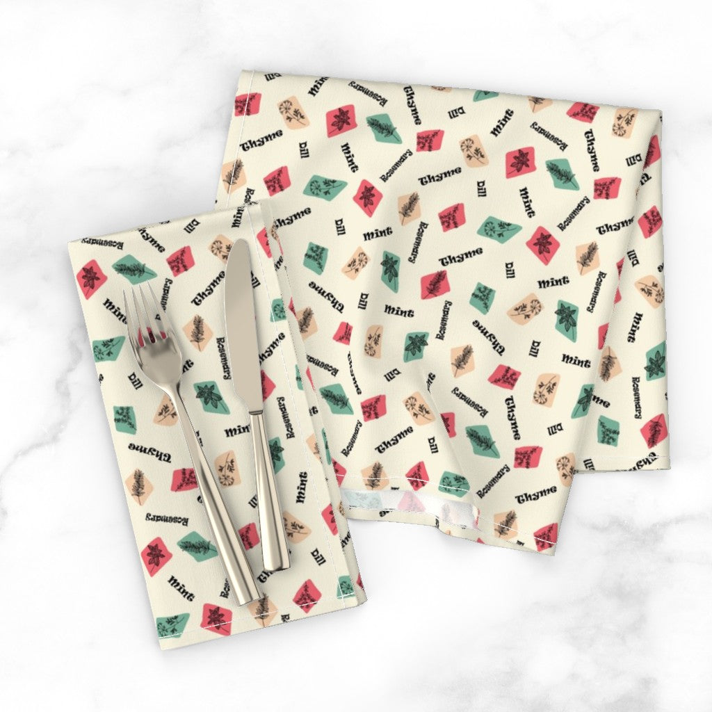 Kitchen Garden Herbs - Retro Sparkle Colorway