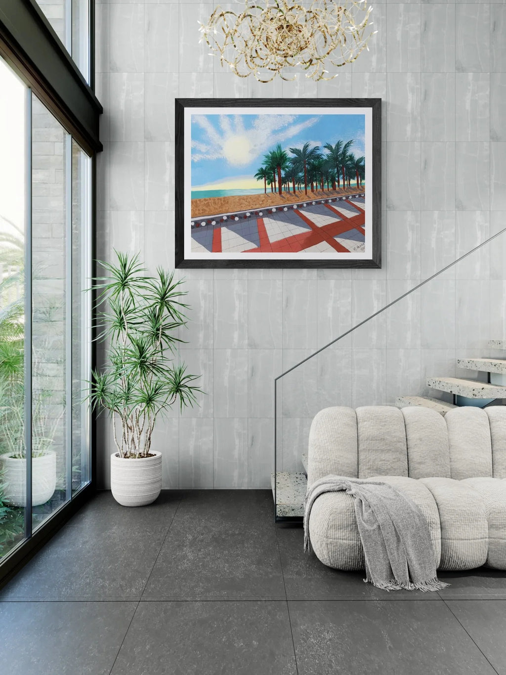 Torremolinos Beach - Giclee Print