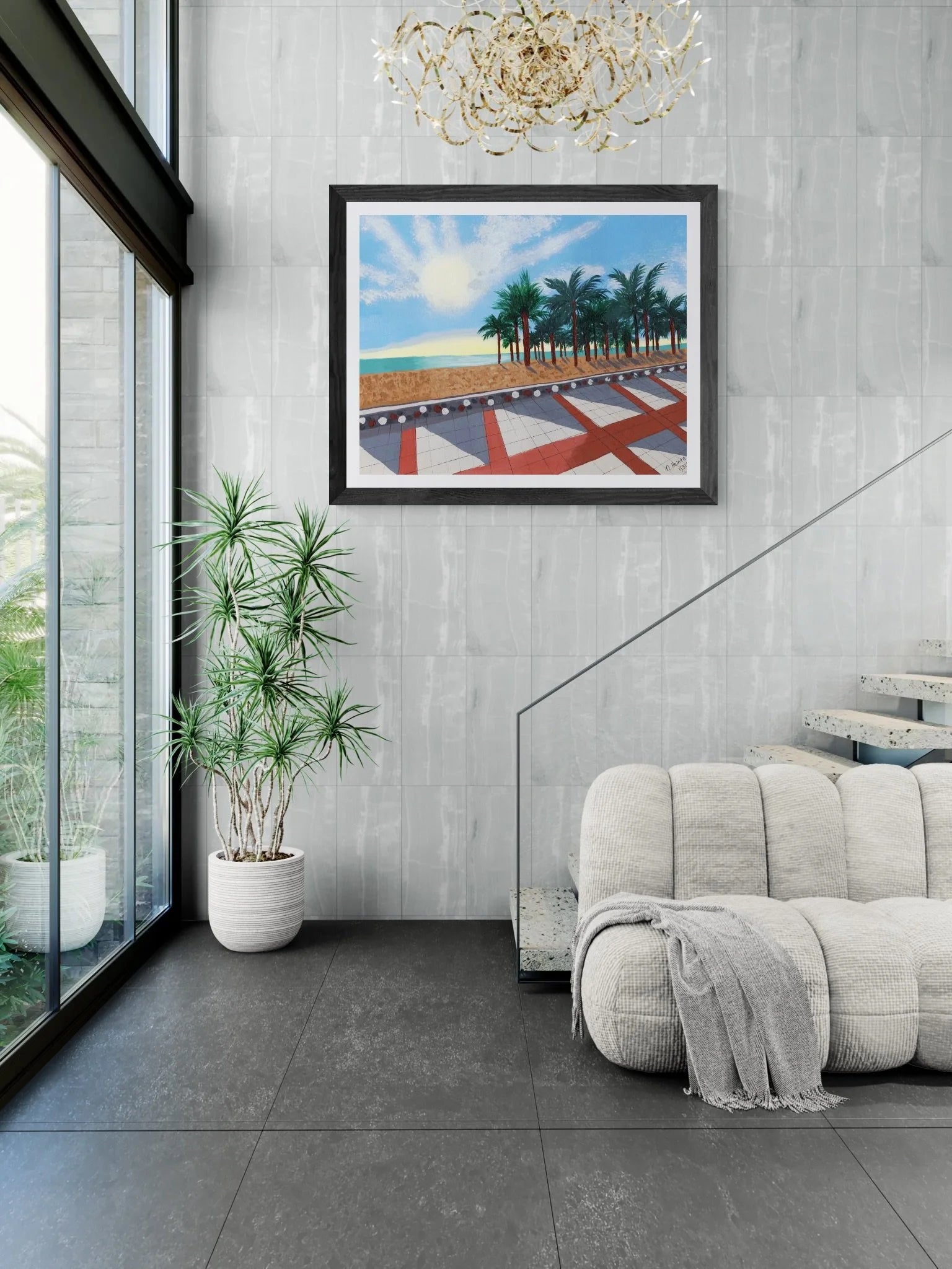 Torremolinos Beach - Giclee Print