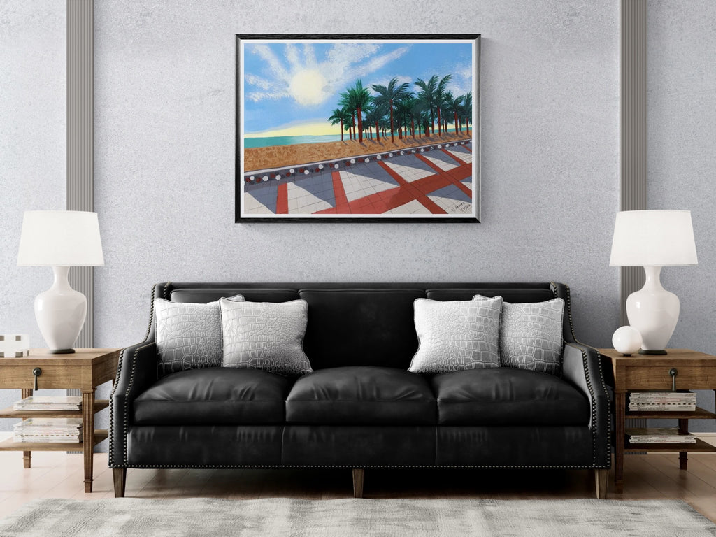 Torremolinos Beach - Giclee Print