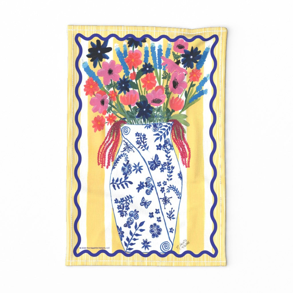 Lupine Sunrise Tea Towel