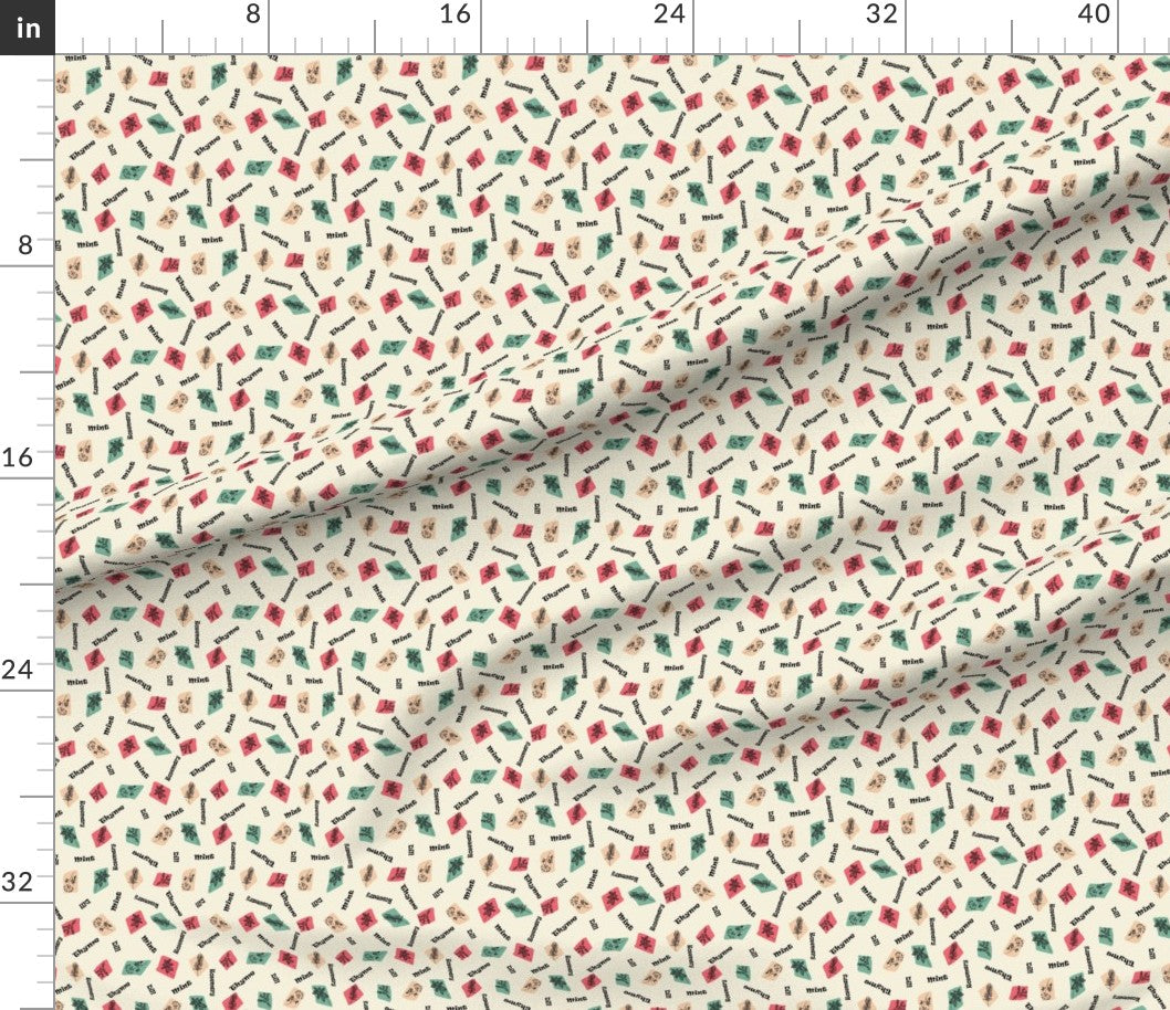 Kitchen Garden Herbs - Retro Sparkle Colorway