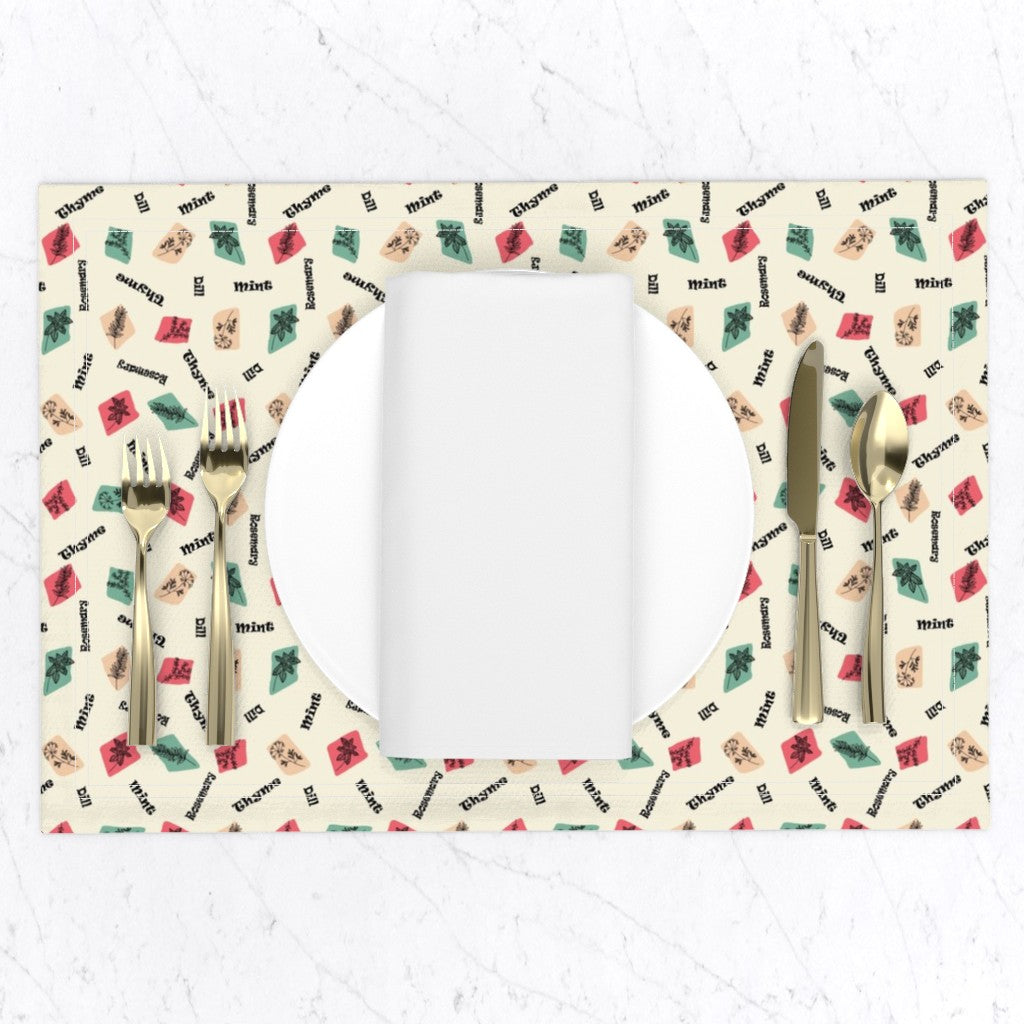 Kitchen Garden Herbs - Retro Sparkle Colorway
