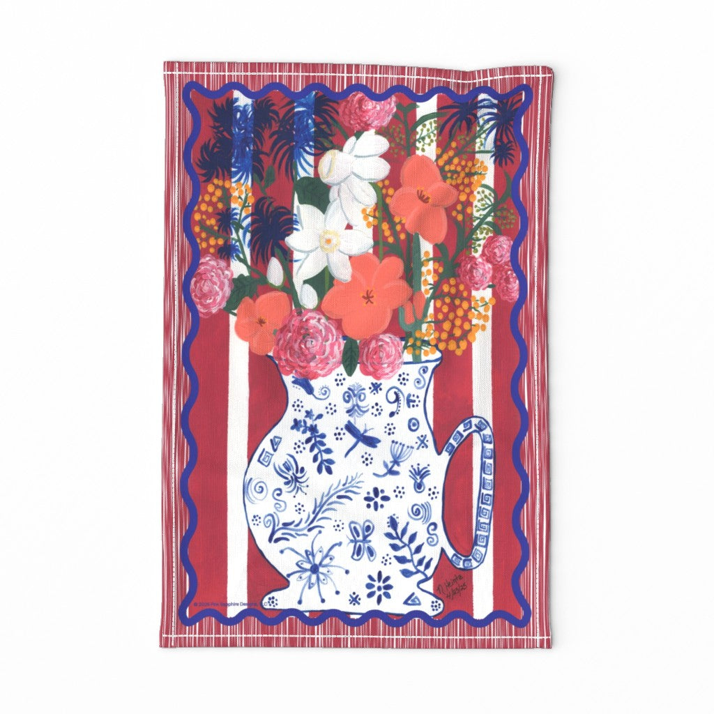 Sangria Serenade Tea Towel