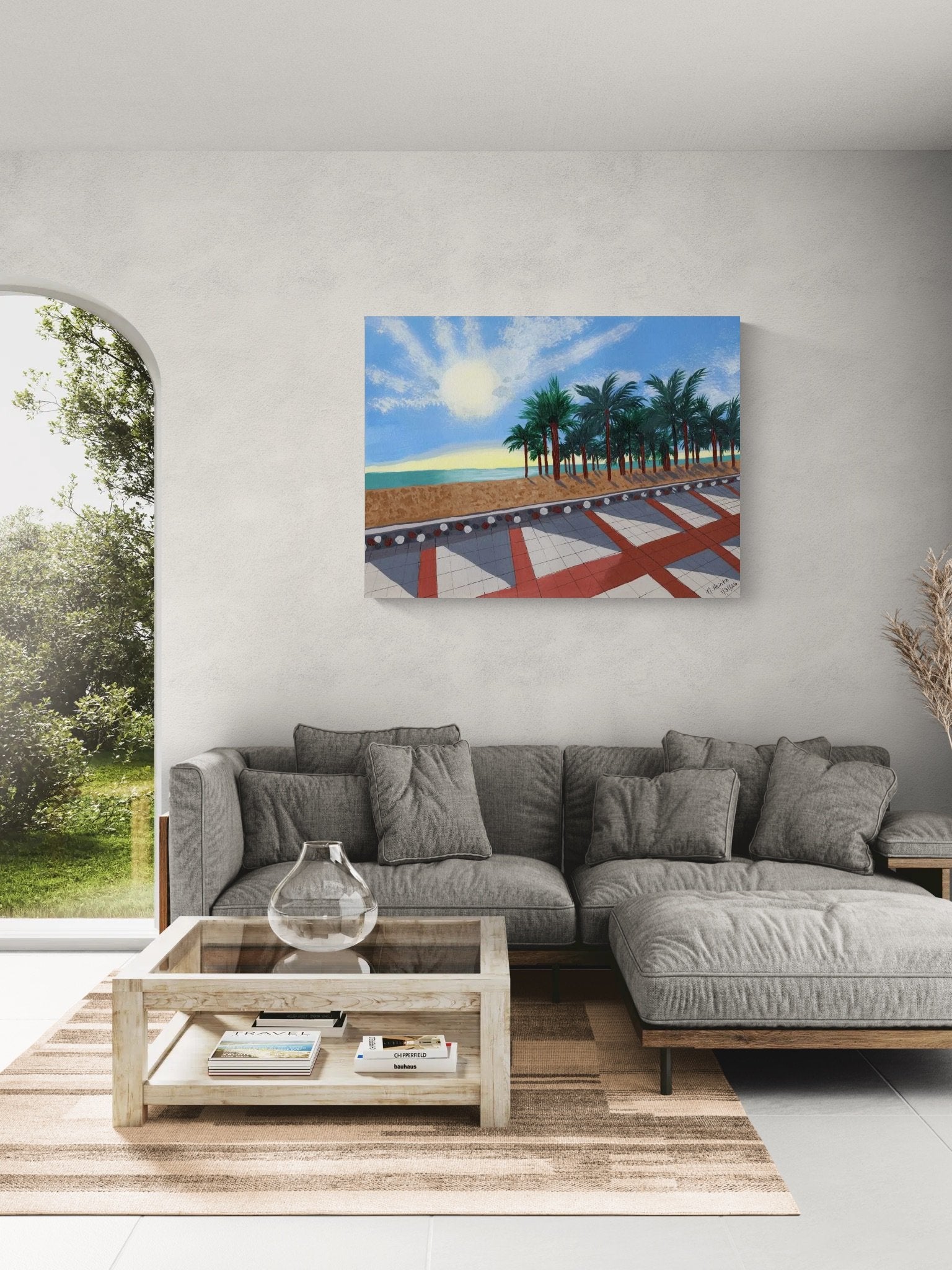 Torremolinos Beach on Canvas