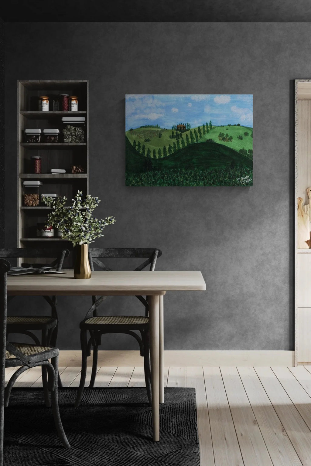 Tuscan Villa on Canvas