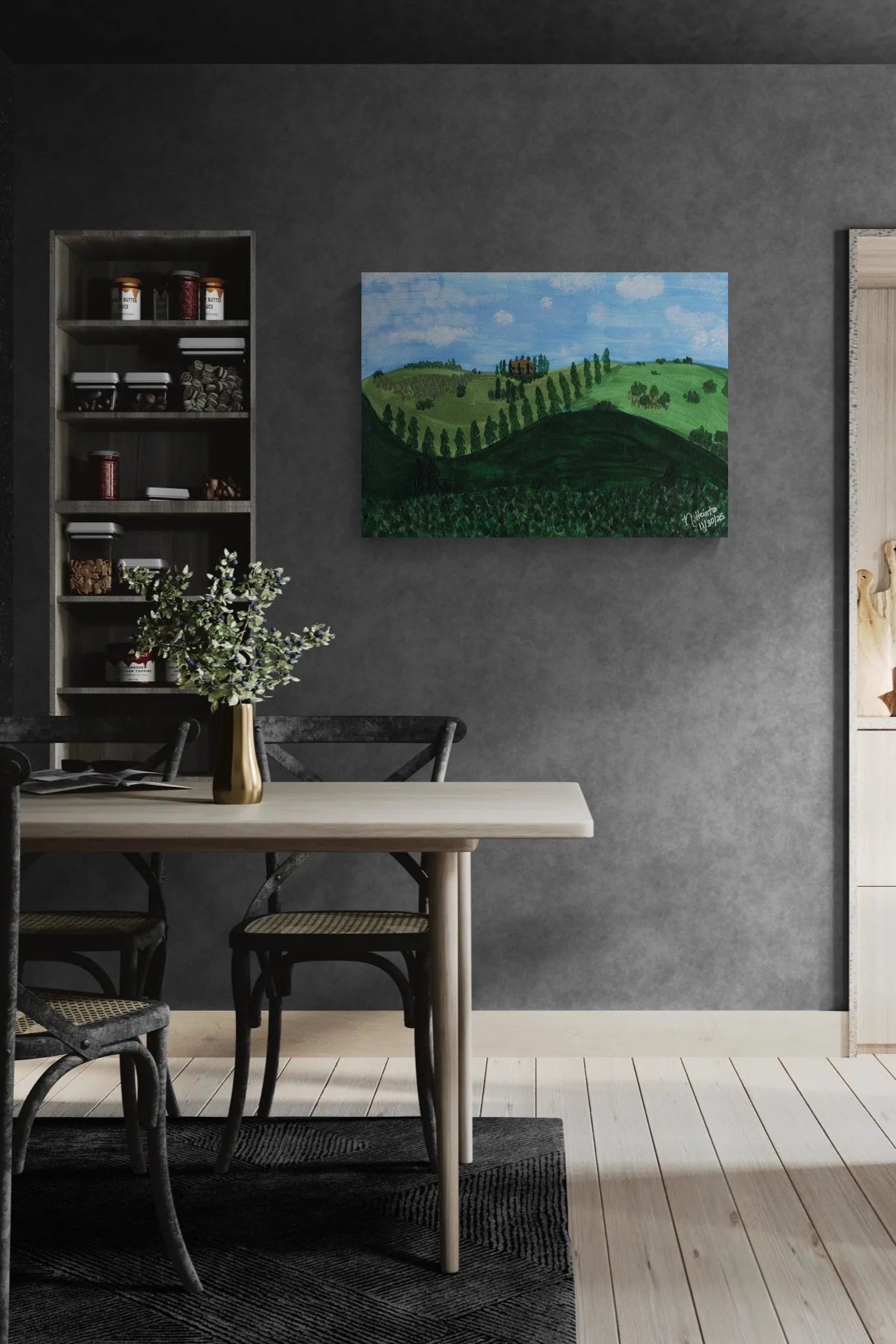 Tuscan Villa on Canvas