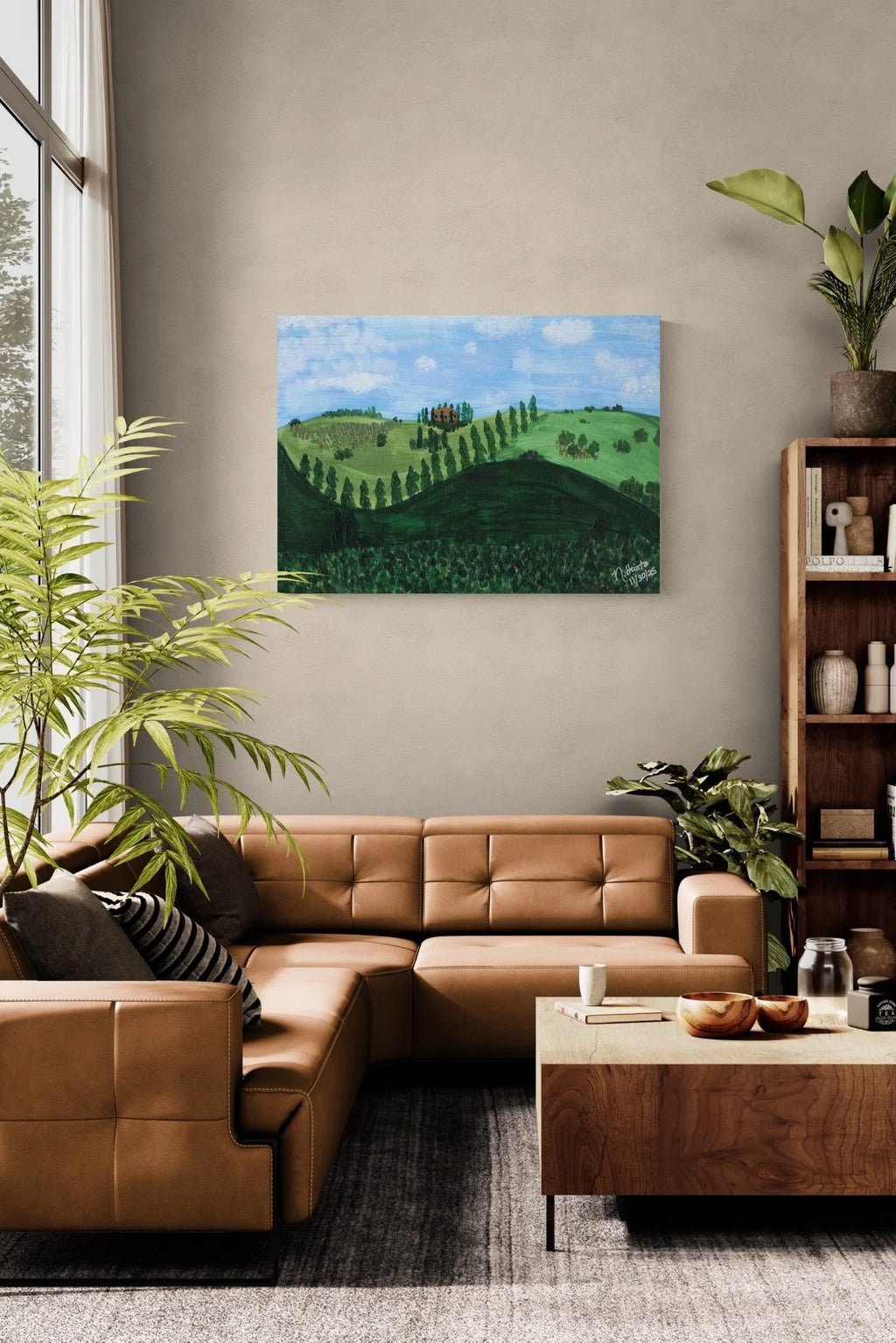 Tuscan Villa on Canvas