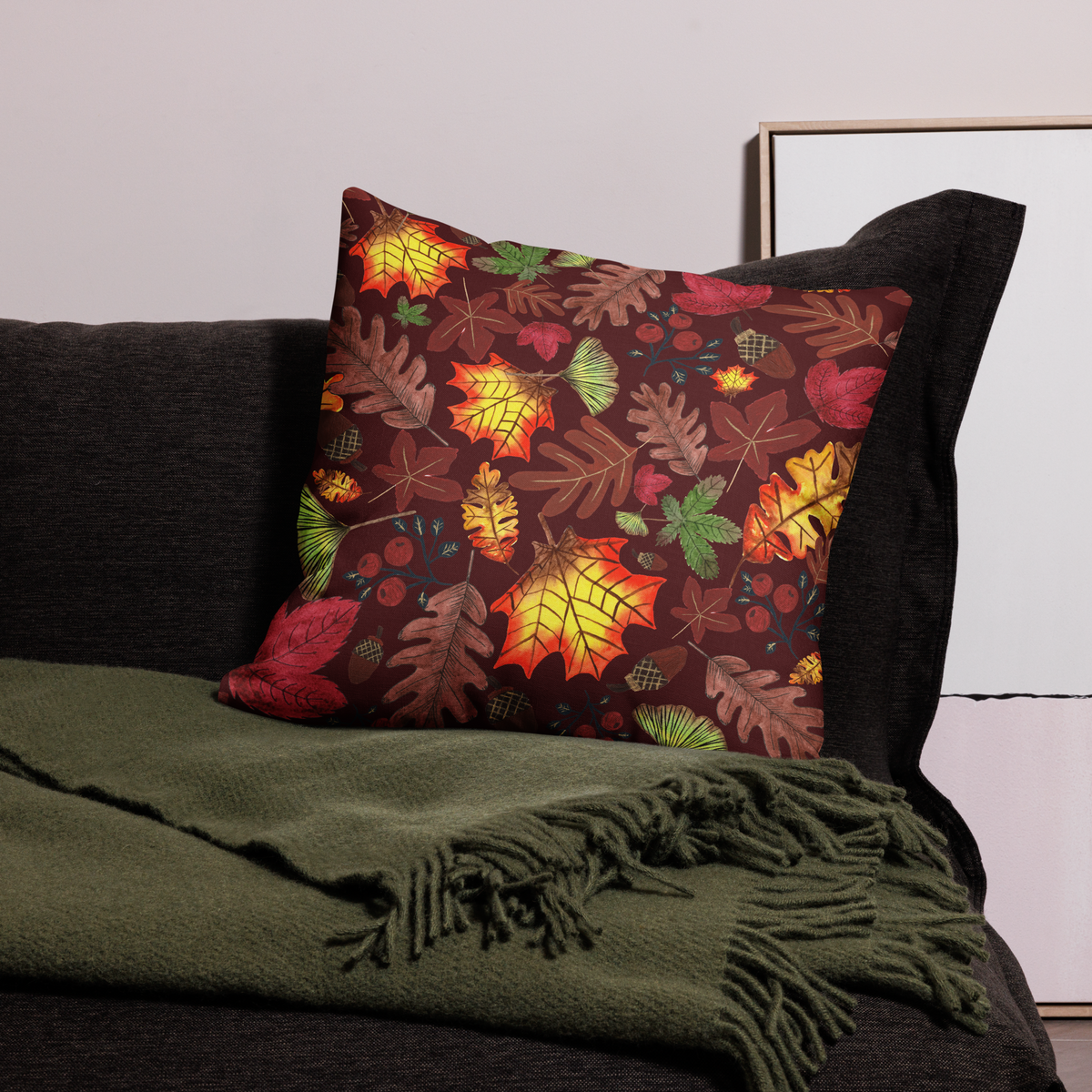 Autumn Grove Design for Fabric & Home Decor - Burgundy