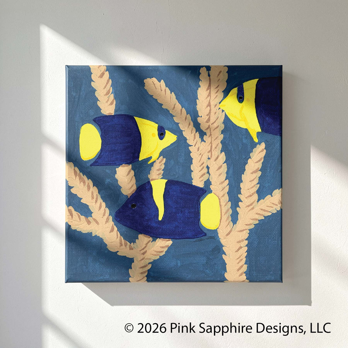 Angelfish on Canvas – Original Painting