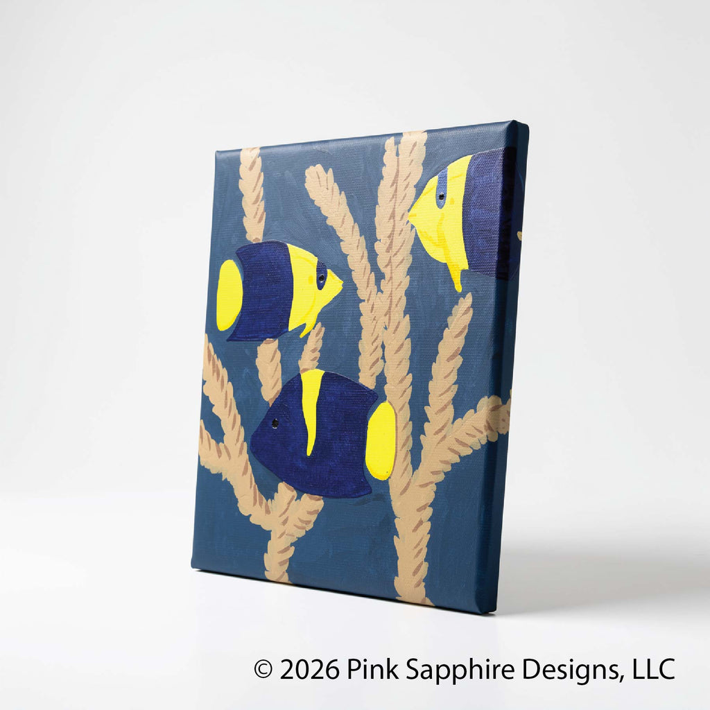 Angelfish on Canvas – Original Painting