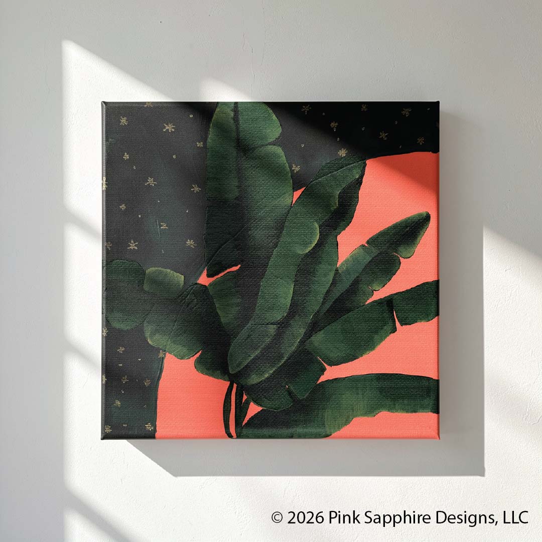 Banana Leaf on Canvas – Original Painting