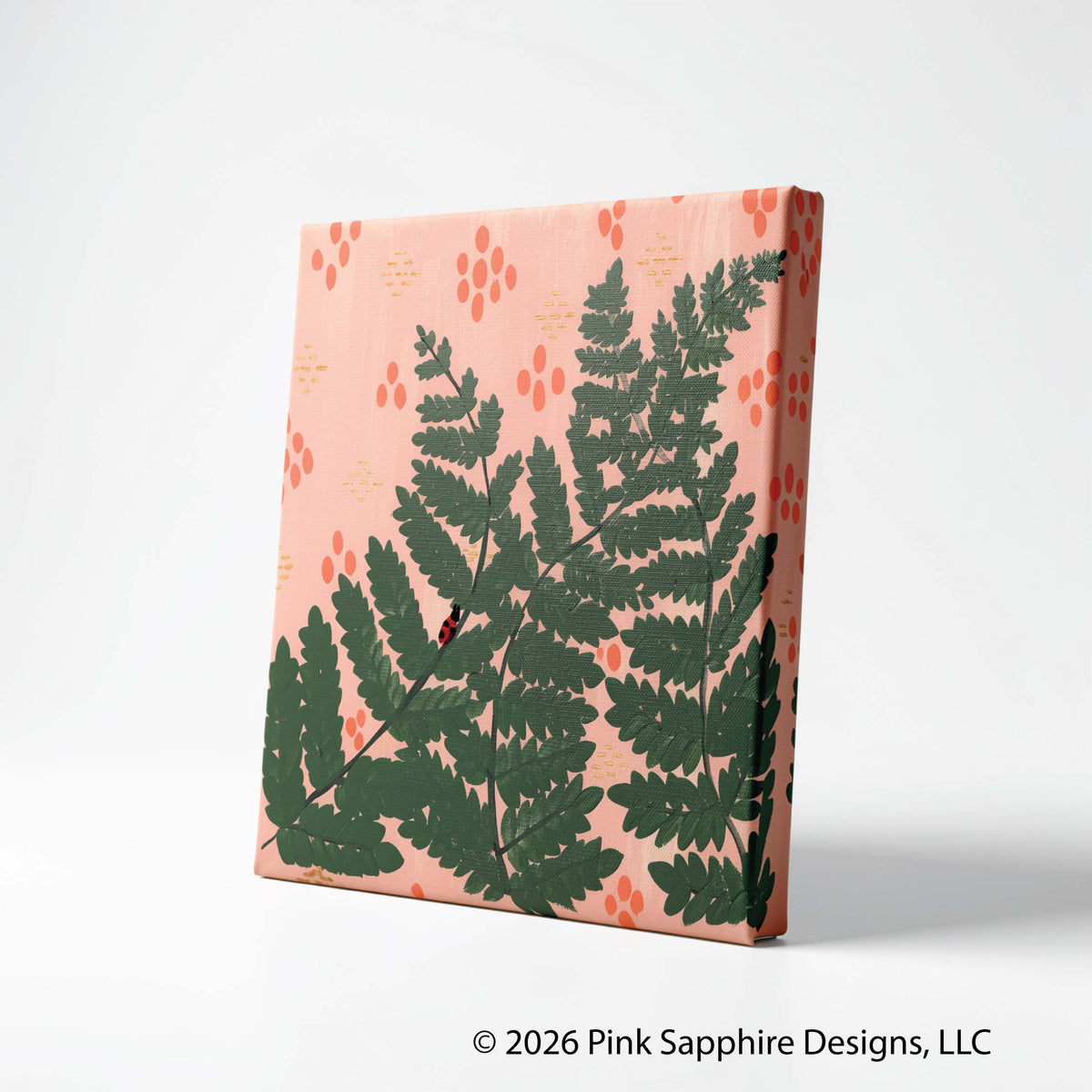 Boston Fern on Canvas – Original Painting