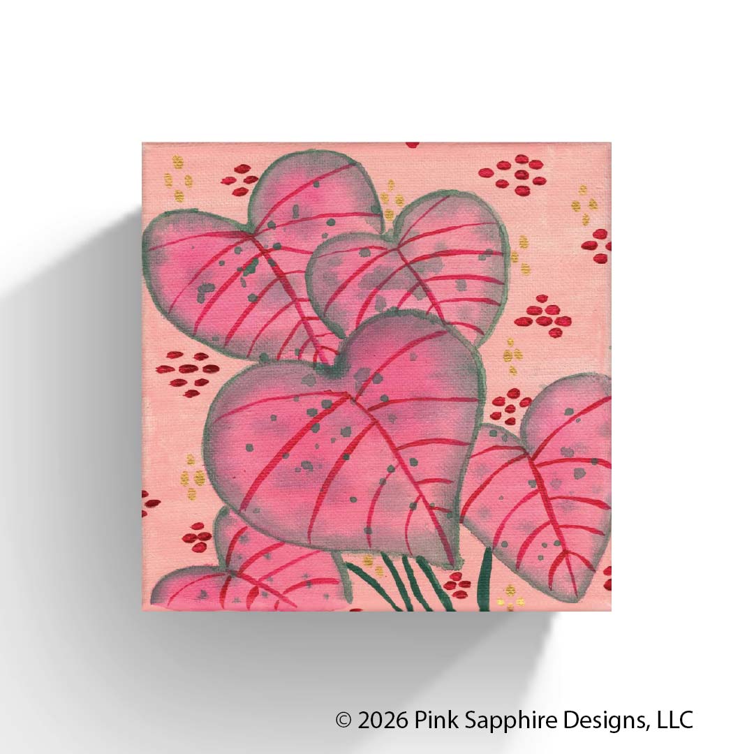 Caladium on Canvas – Original Painting