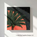 Coconut Palm on Canvas – Original Painting