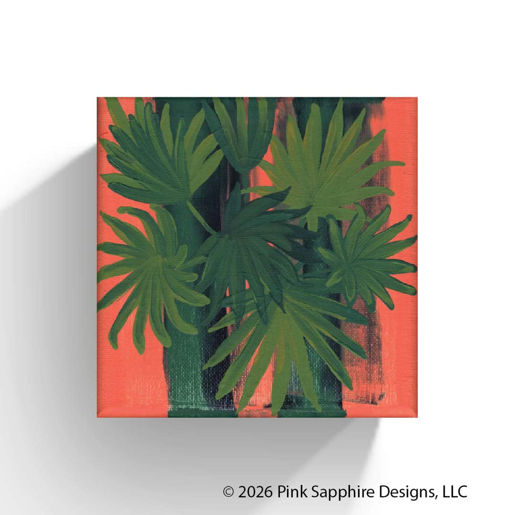 Fan Palm on Canvas – Original Painting