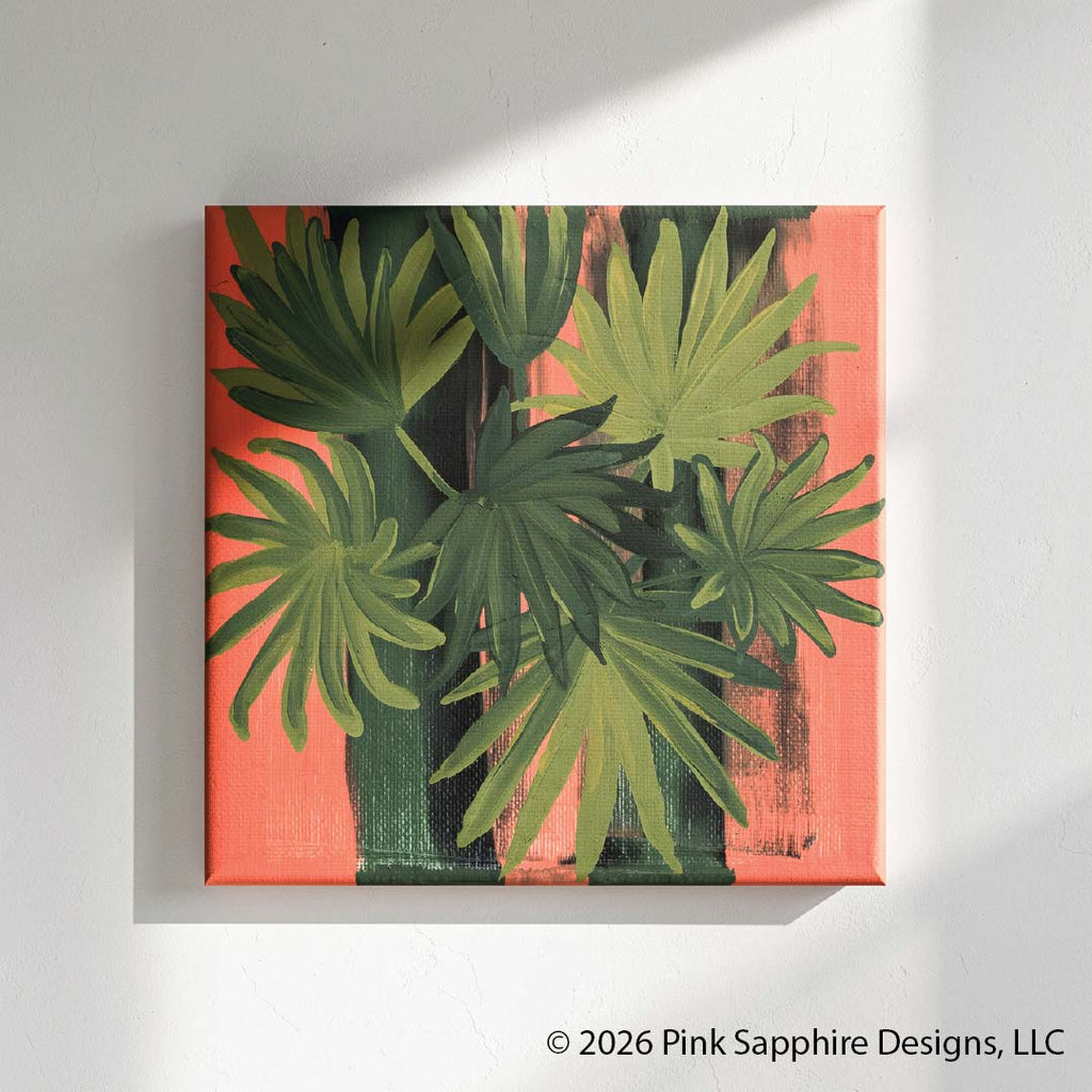 Fan Palm on Canvas – Original Painting