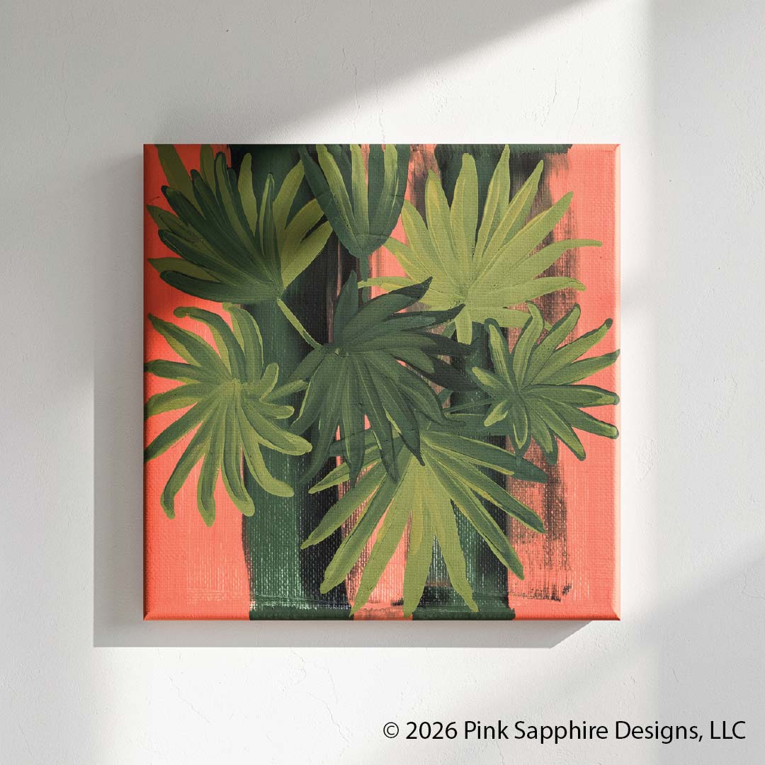 Fan Palm on Canvas – Original Painting