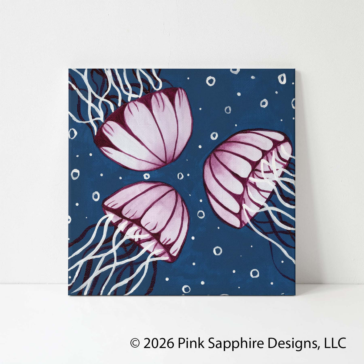 Jellyfish on Canvas – Original Painting