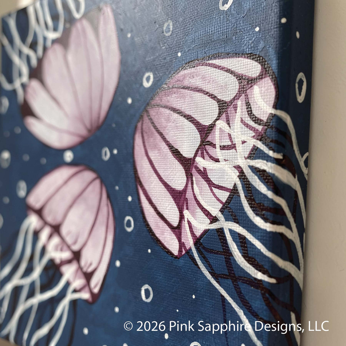 Jellyfish on Canvas – Original Painting