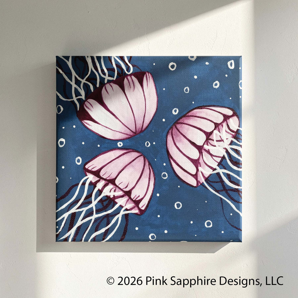 Jellyfish on Canvas – Original Painting