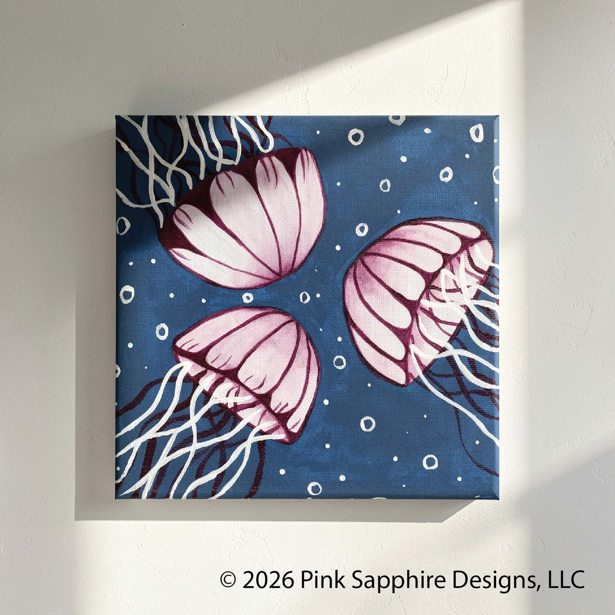 Jellyfish on Canvas – Original Painting