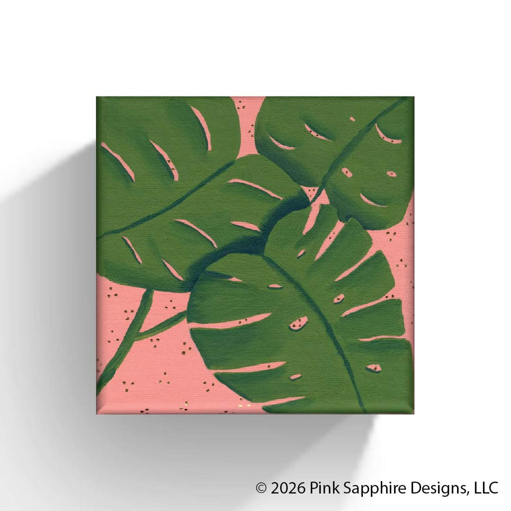 Monstera on Canvas – Original Painting