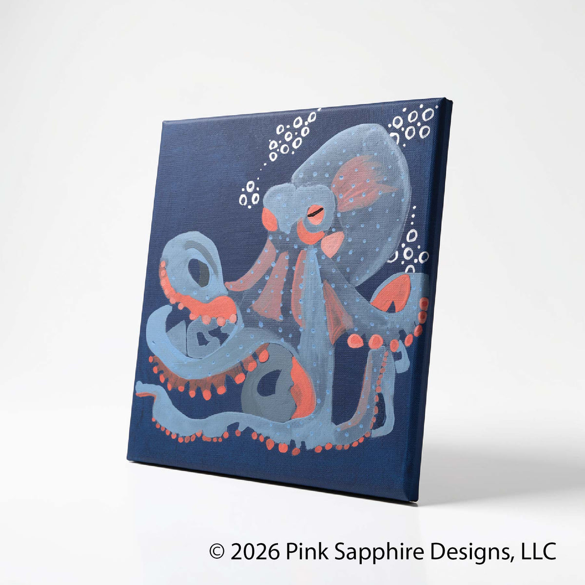 Octopus on Canvas – Original Painting