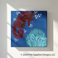 Seahorse on Canvas – Original Painting