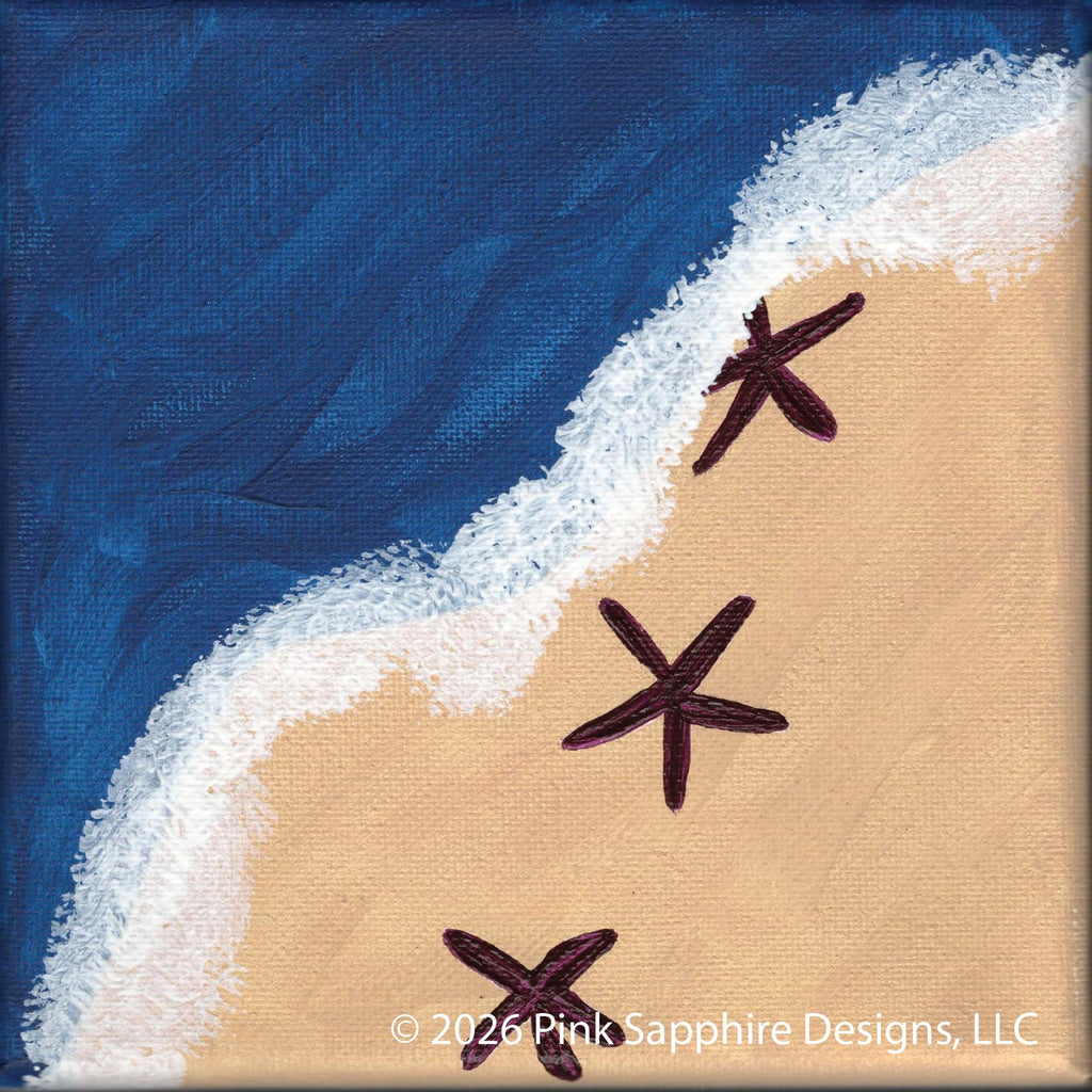 Starfish on Canvas – Original Painting