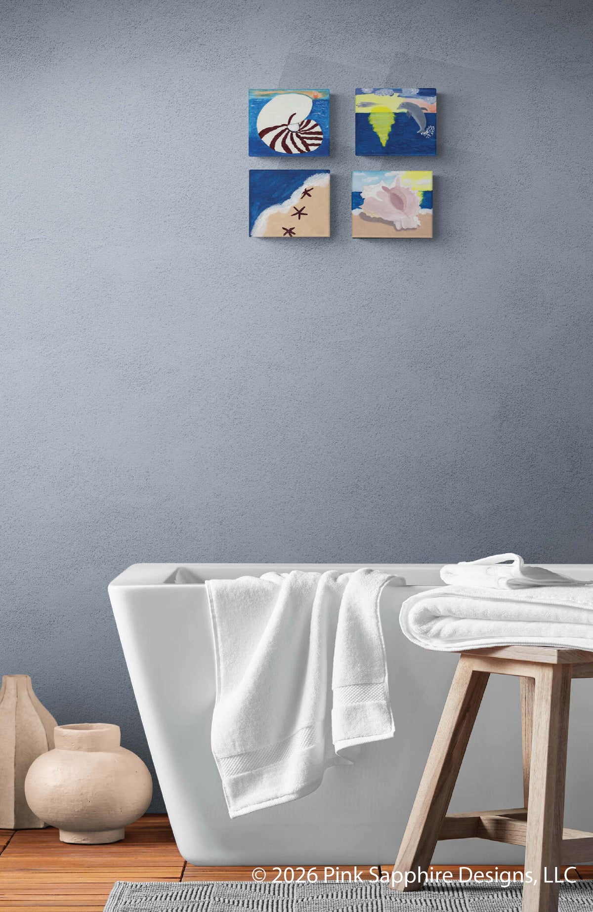 Dolphin on Canvas – Original Painting