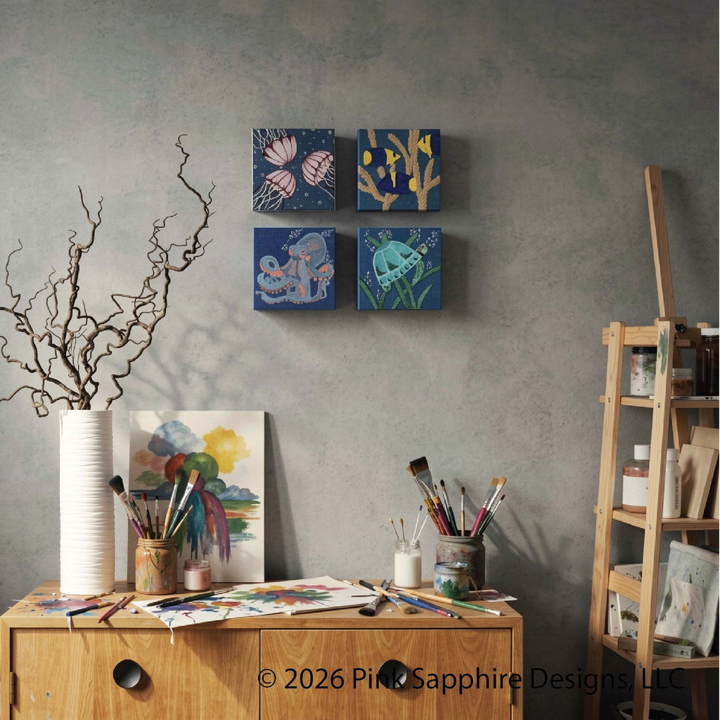 Octopus on Canvas – Original Painting