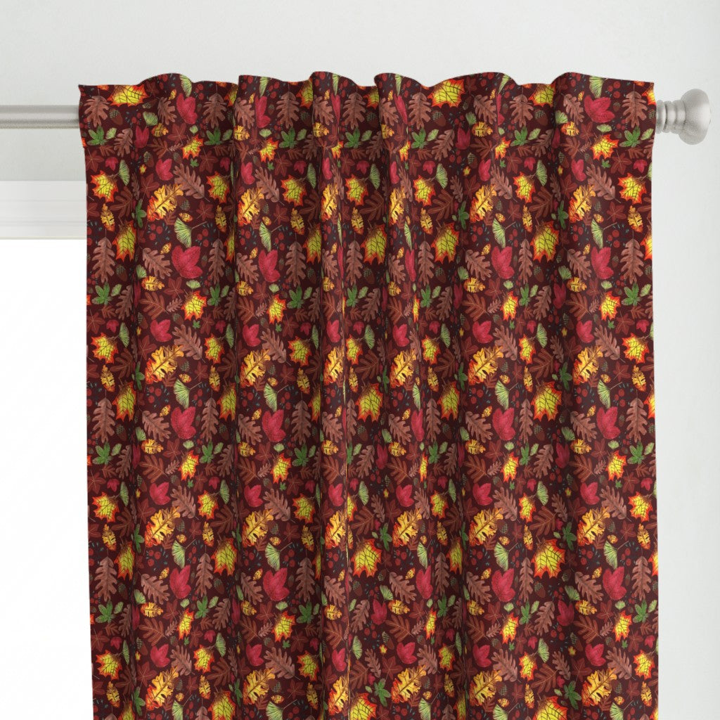 Autumn Grove Design for Fabric & Home Decor - Burgundy