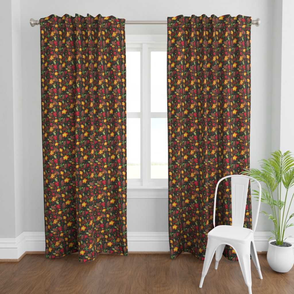 Autumn Grove Design for Fabric & Home Decor - Forest Green