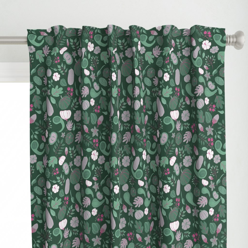 Fall Harvest Design for Fabric & Home Decor - Forest Green