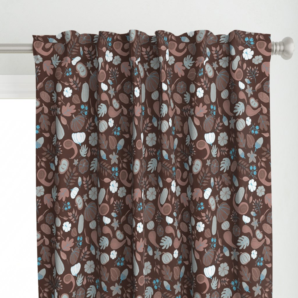 Fall Harvest Design for Fabric & Home Decor - Chocolate Brown