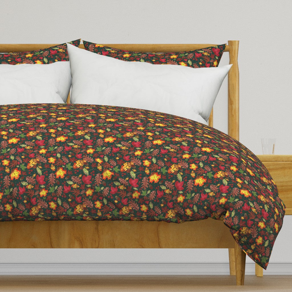 Autumn Grove Design for Fabric & Home Decor - Forest Green