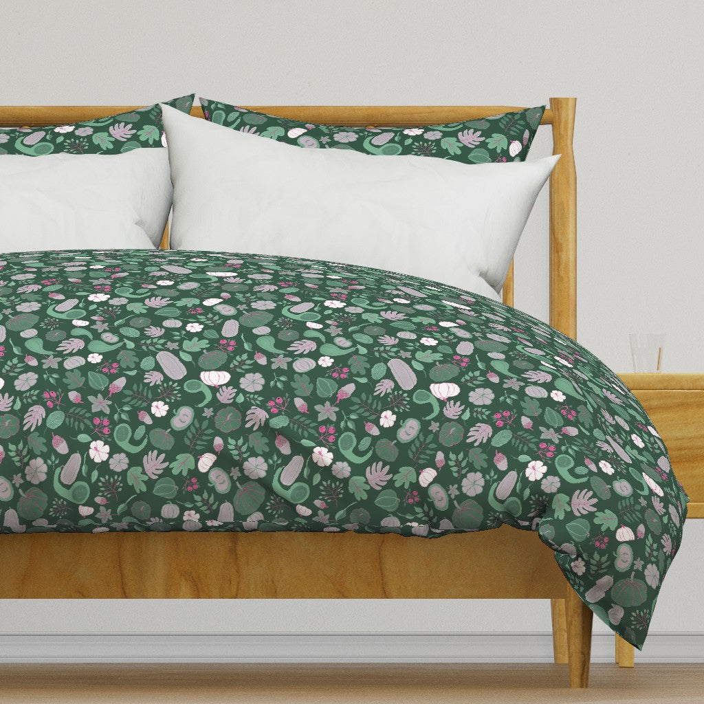 Fall Harvest Design for Fabric & Home Decor - Forest Green
