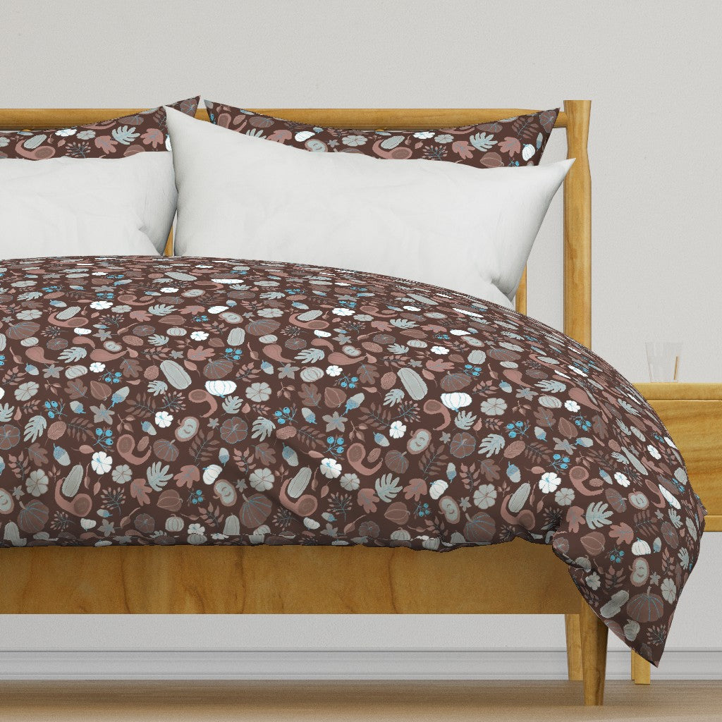 Fall Harvest Design for Fabric & Home Decor - Chocolate Brown
