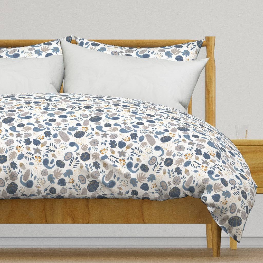 Fall Harvest Design for Fabric & Home Decor - White