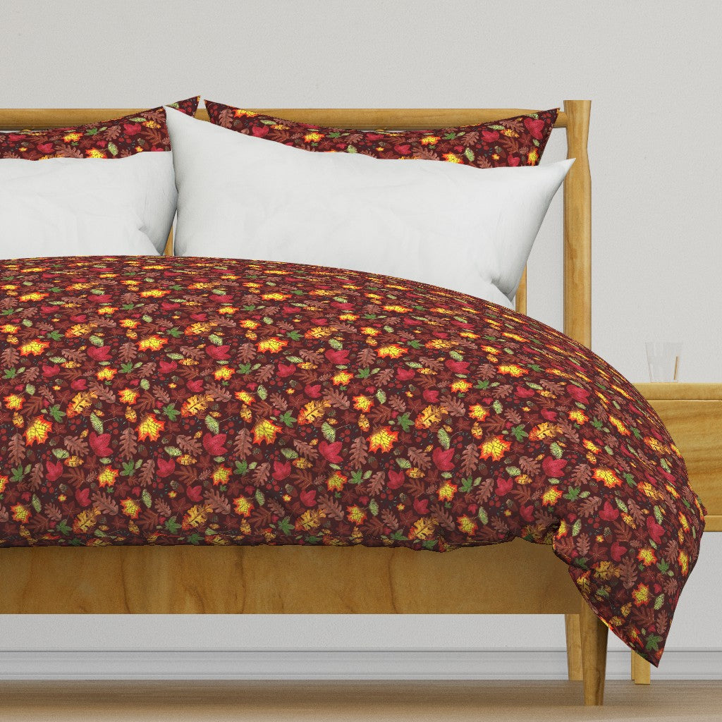 Autumn Grove Design for Fabric & Home Decor - Burgundy