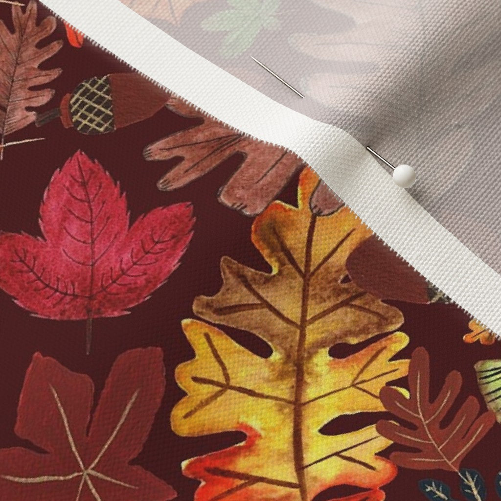 Autumn Grove Design for Fabric & Home Decor - Burgundy