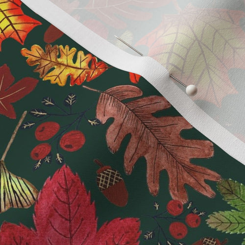 Autumn Grove Design for Fabric & Home Decor - Forest Green