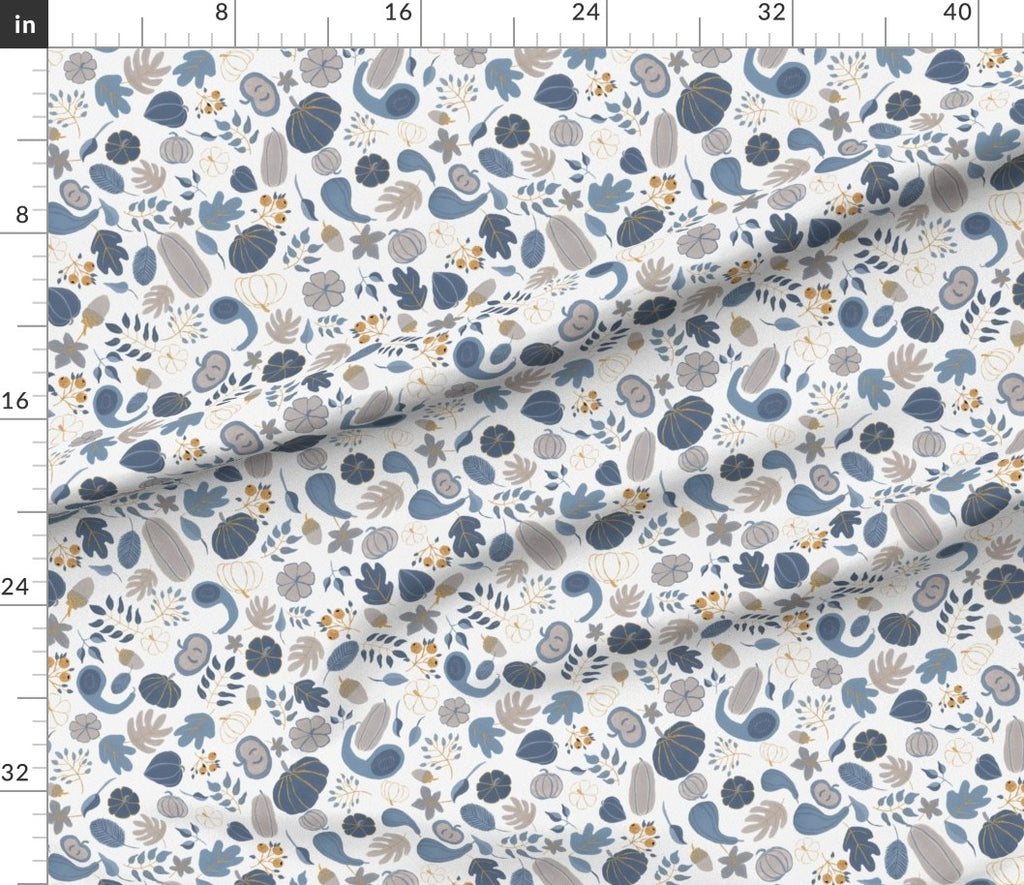 Fall Harvest Design for Fabric & Home Decor - White
