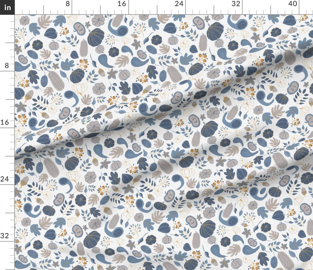 Fall Harvest Design for Fabric & Home Decor - White
