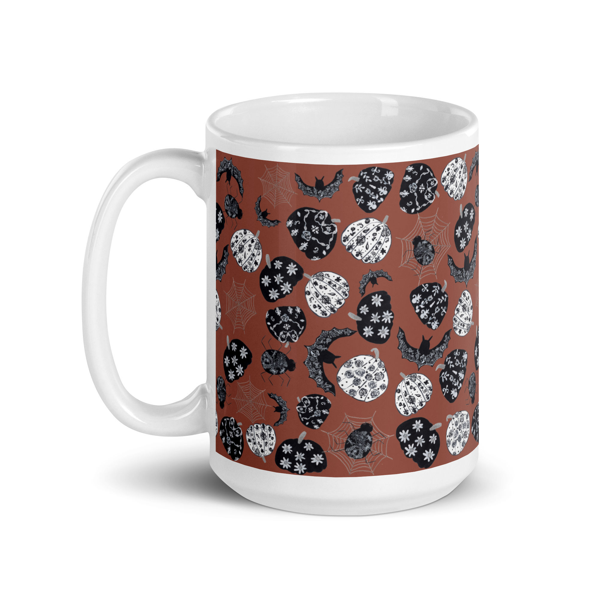 Enchanted Harvest Halloween Coffee Mug - Burnt Orange
