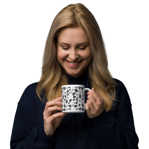 Enchanted Harvest Halloween Coffee Mug - White