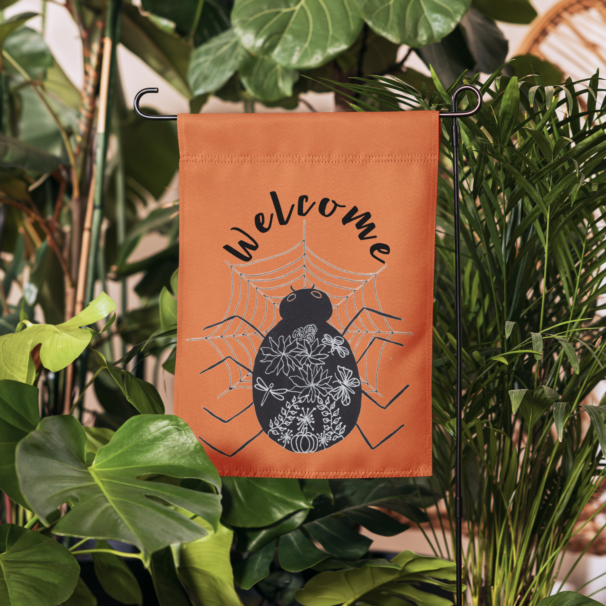 Halloween Yard Flag - Orange - Enchanted Harvest